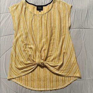 W5 Mustard and White Striped Blouse